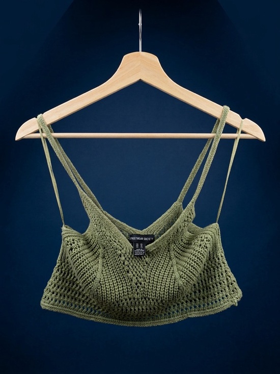 Streetwear Society Tops - Streetwear Society Olive Crochet Bralette